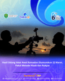 Hasil Sidang Isbat Awal Ramadan diumumkan 22 Maret, Pakai Metode Hisab dan Rukyat