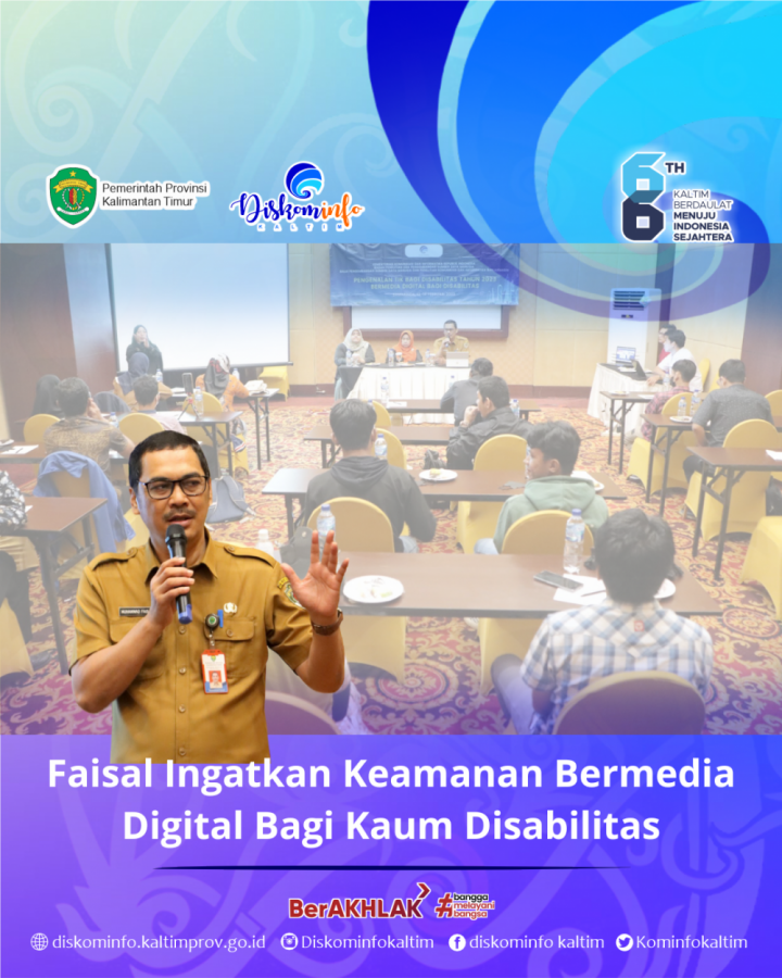 Faisal Ingatkan Keamanan Bermedia Digital Bagi Kaum Disabilitas