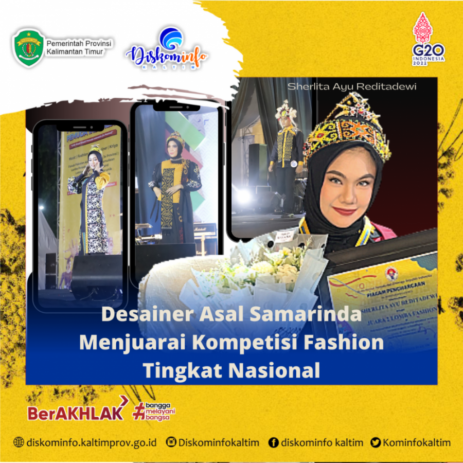 Desainer Asal Samarinda Menjuarai Kompetisi Fashion Tingkat Nasional