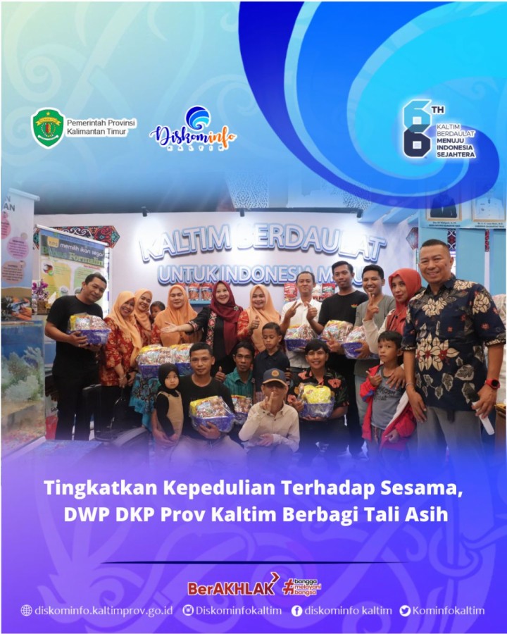 Tingkatkan Kepedulian Terhadap Sesama, DWP DKP Prov Kaltim Berbagi Tali Asih