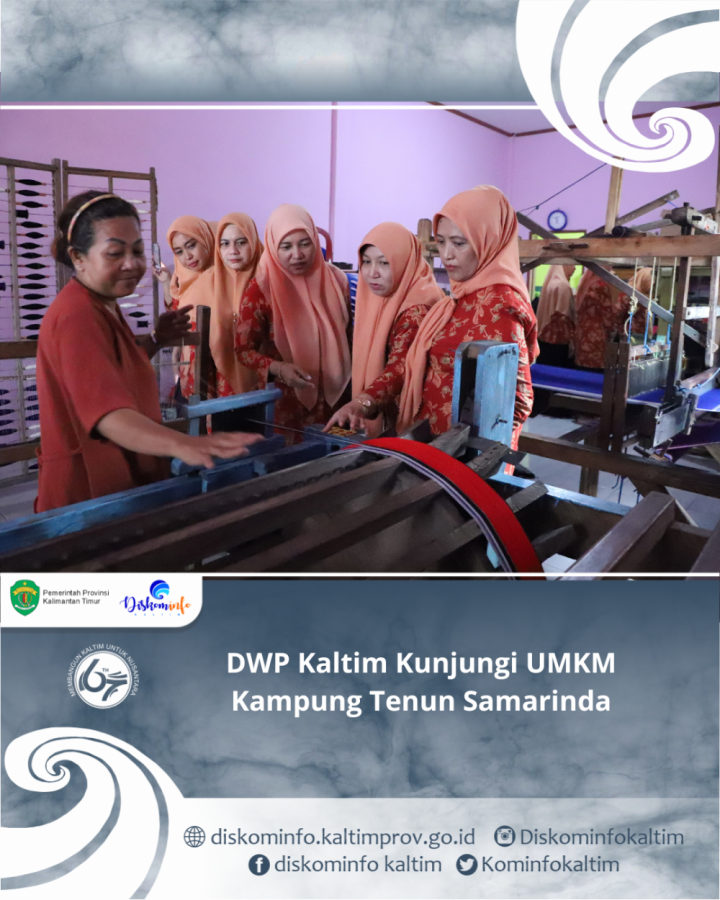 DWP Kaltim Kunjungi UMKM Kampung Tenun Samarinda