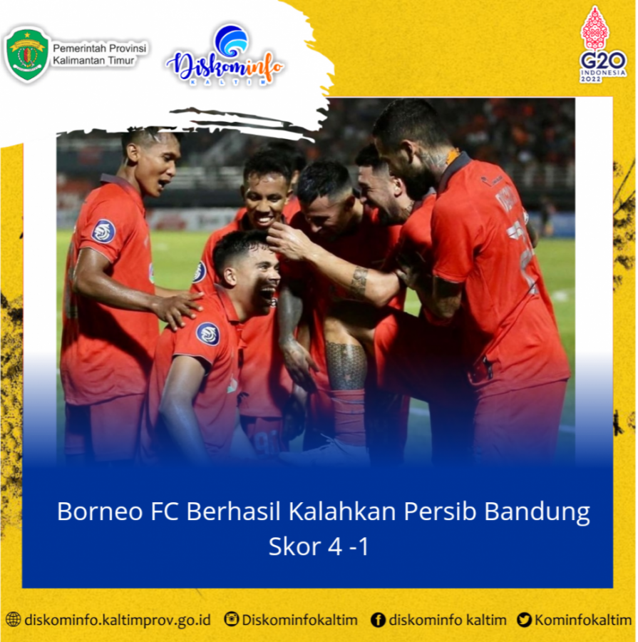 Borneo FC Berhasil Kalahkan Persib Bandung Skor 4 -1