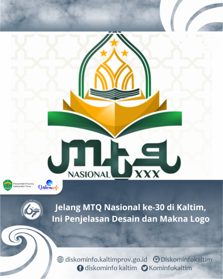 Jelang MTQ Nasional ke-30 di Kaltim, Ini Penjelasan Desain dan Makna Logo 