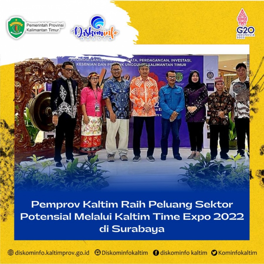 Pemprov Kaltim Raih Peluang Sektor Potensial Melalui Kaltim Time Expo 2022 di Surabaya
