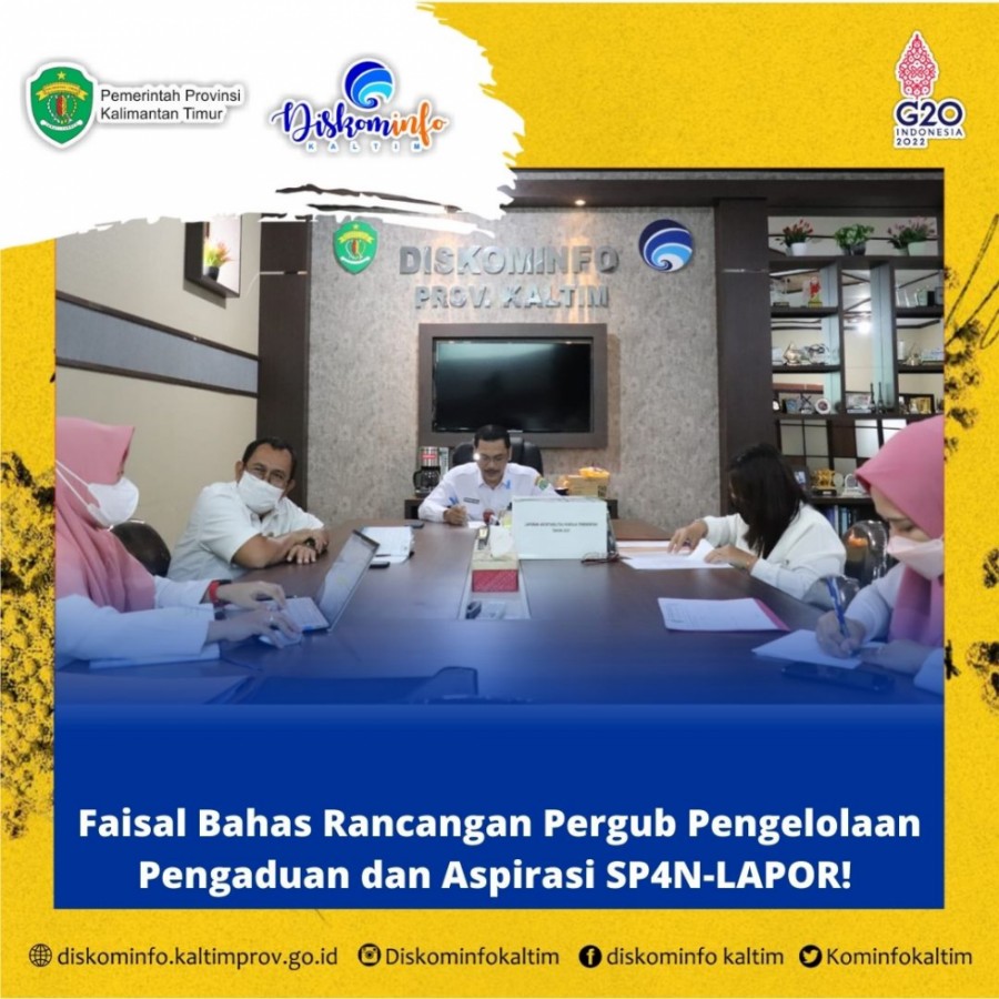 Faisal Bahas Rancangan Pergub Pengelolaan Pengaduan dan Aspirasi SP4N-LAPOR!   